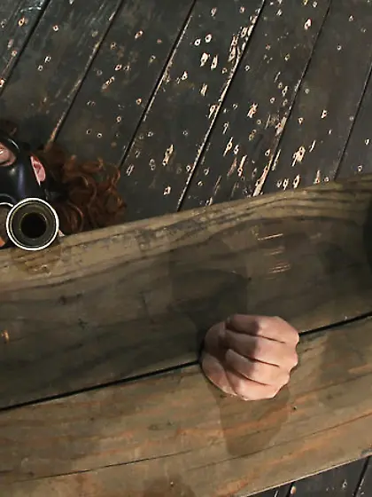 Cute innocent girl bound