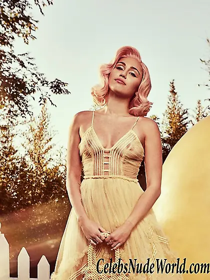 Miley Cyrus See Thru To Nips Easter Photoshoot