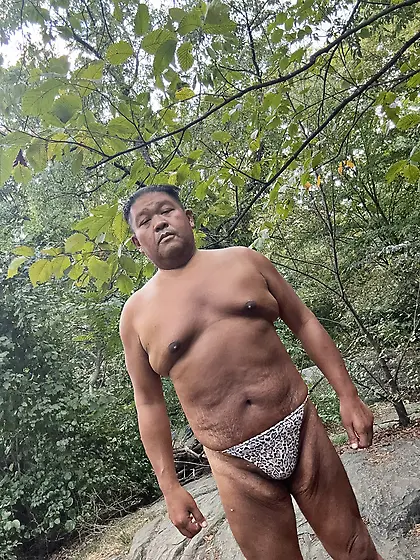 Sunbathing in Central Park in bikinis