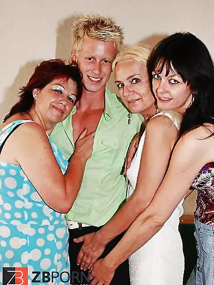 3 matures lesbos porked by youthfull boy