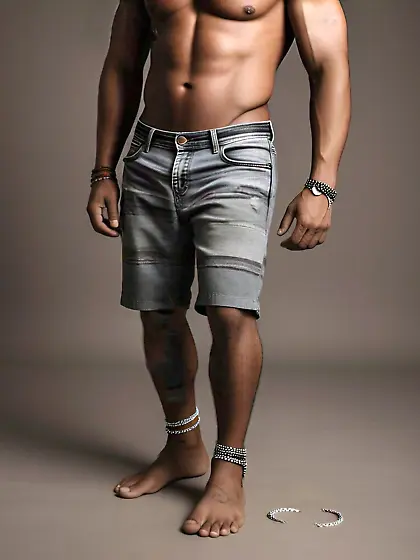 Guys wearing anklets