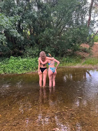 Teasing Ginger Teen with fat white ass