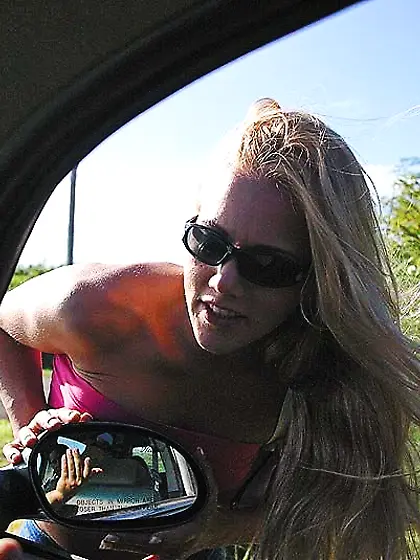 Kylie Wilde takes her sexy pink lingerie off and gets her hungry