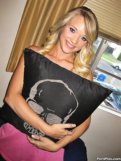 The big hard dick is disappearing in the hot mouth of this blond