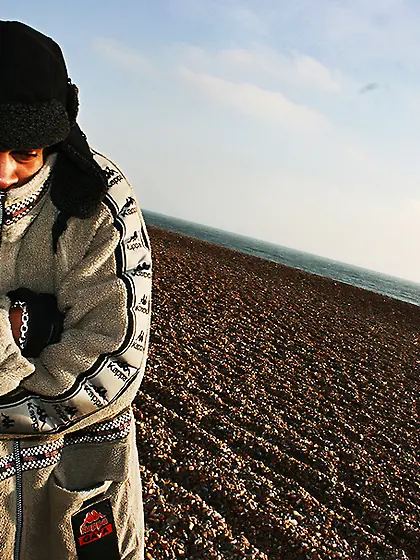 Sexy brunette wears black