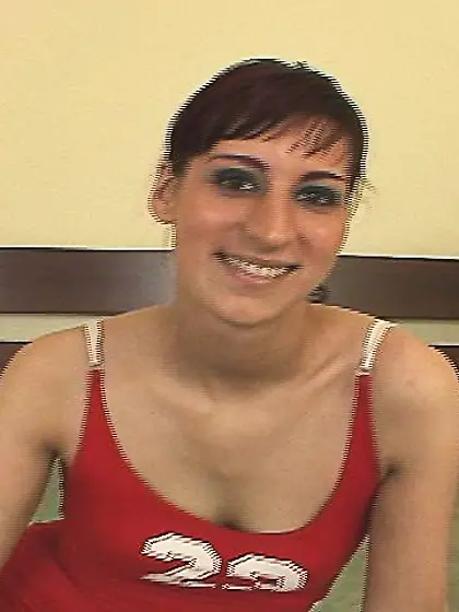 Wonderful lady having small tits is getting her sweet holes tort