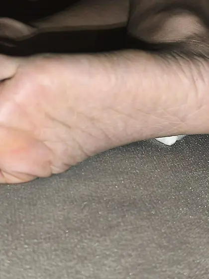 Feet at a hot spring rest area