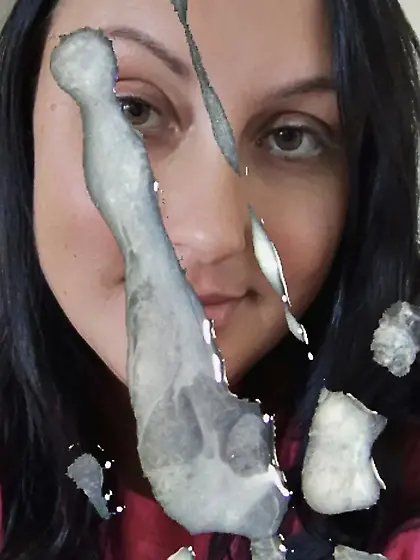 Angela takes cum and cock