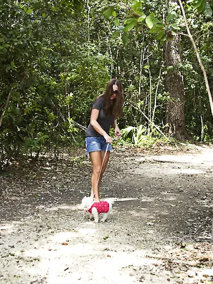 Sky Taylor strips her clothes off in the woods and gets rammed b