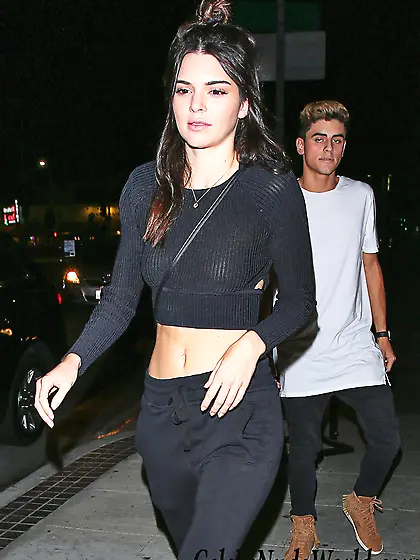 Kendall Jenner Slight See Through At a Birthday Party In Los Ang