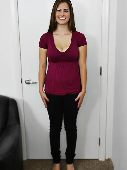 Busty chick Alana Lace blows a huge rod and slides her pussy ont