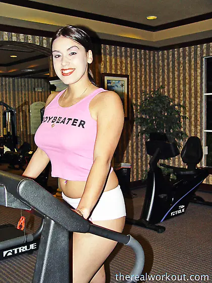 Megan Jones sucks her trainer's big cock and rides reverse cowgi