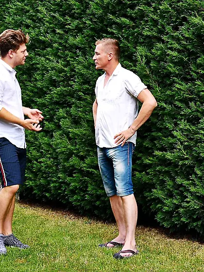 Big tits whore sucks cock