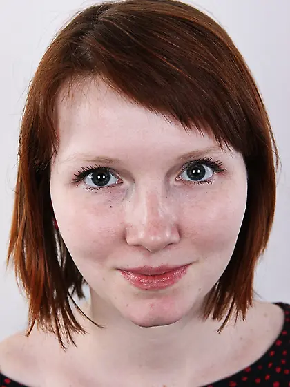 Short hair creamy skinned