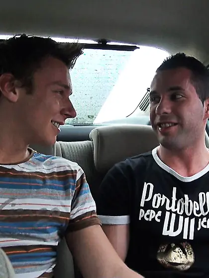 Horny guy sucking man's meat and licking...