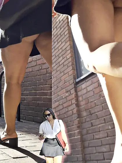 Thick Black Ass Upskirt