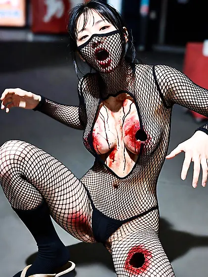 Kunoichi Gunshot Gore