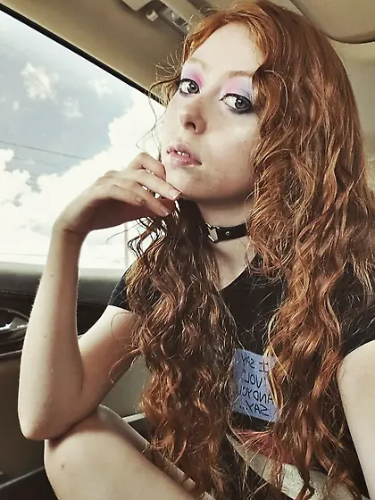 Redhead Goth Teen