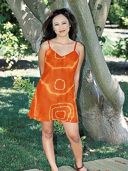 Orange Dress Asian