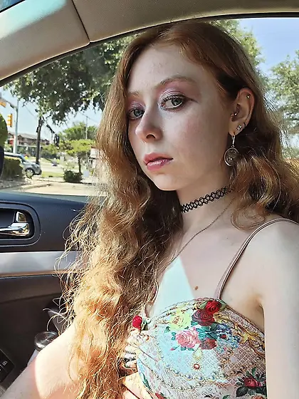 Redhead Goth Teen
