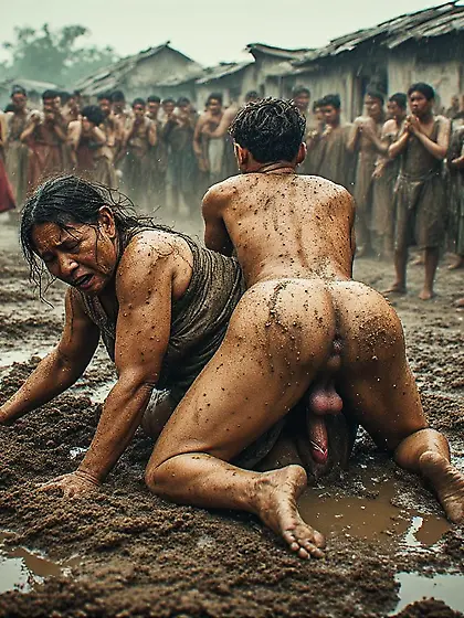 Working the field in Medieval times with Mom