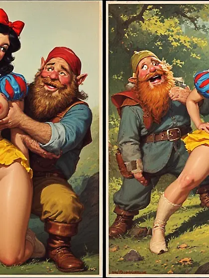 Snow White and the dwarves