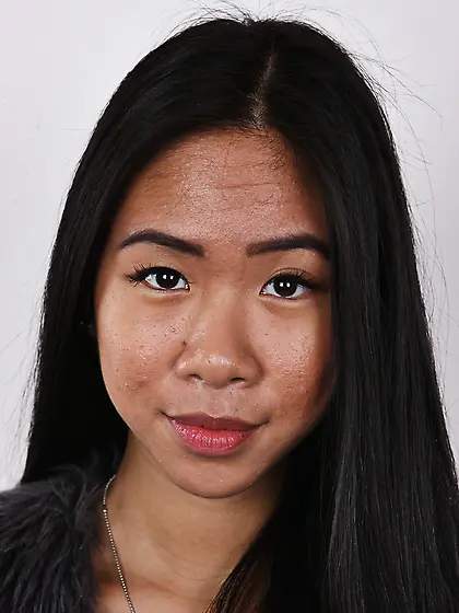 Enticing asian skank stool