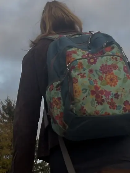 Sidewalk upskirt- college age