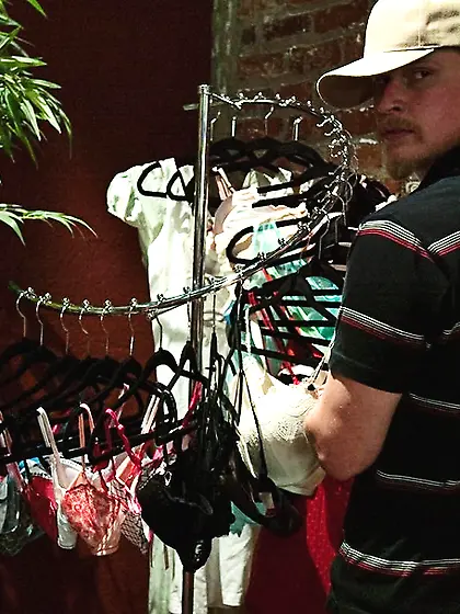 Panty-wearing chap titillated sinfully