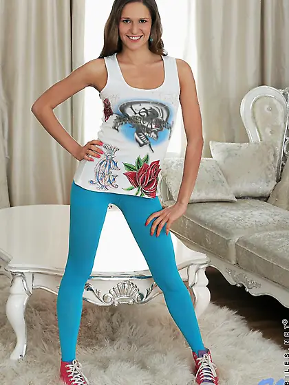 Teen honey Arina Clair loves to pose for the camera and show off