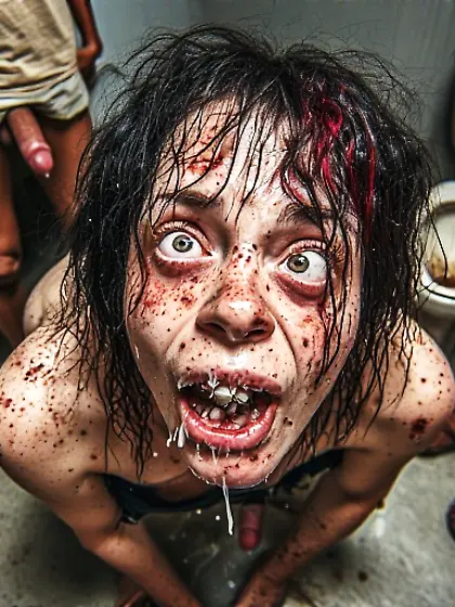 Tranny speed freak zoned out post anal in gas stat