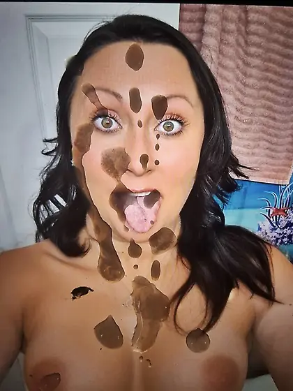 Angela takes cum and cock