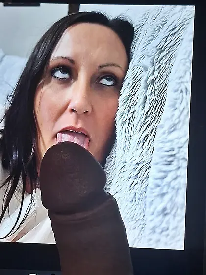 Angela takes cum and cock