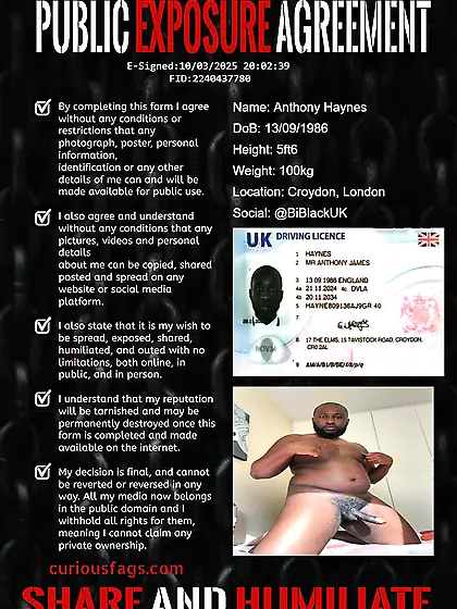 Anthony Haynes Naked and Exposed