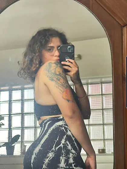 Fit nerdy Latina cutie