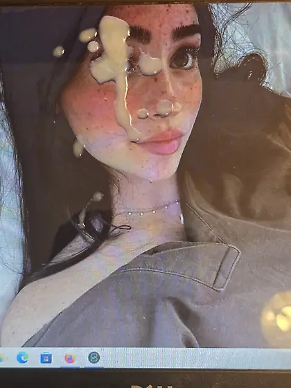 Teen Freckled lil cum freak