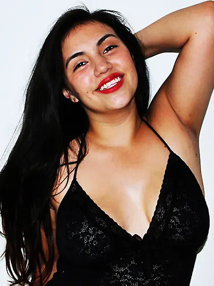 Latin girl black hair