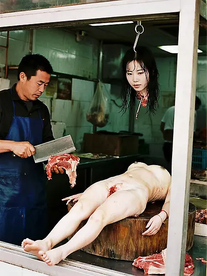 Beautiful Asia meatgirls generated by AI