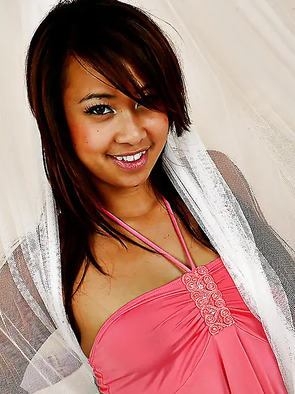 Pretty cute asian teen