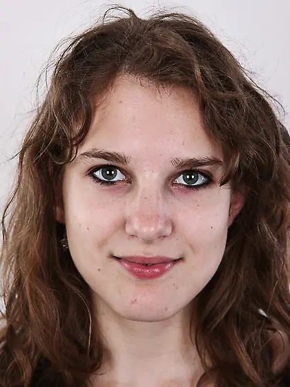 Hot cute face brunette