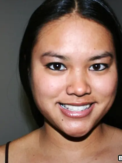 Amateur raven haired model shows her natural body and blows a fi