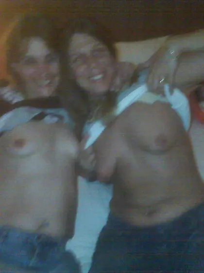 A couple of whores from the bar back in my room