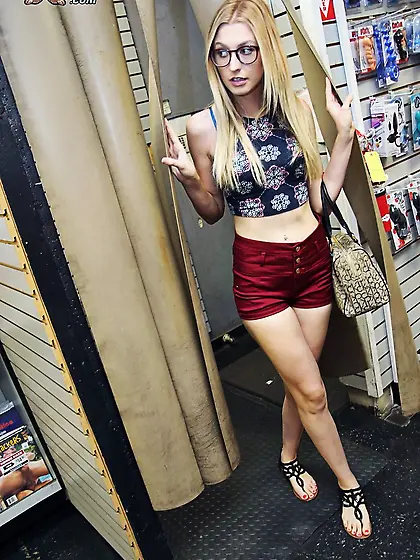 Blonde teen tall interracial