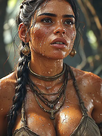 Brown Island Tit Clowns