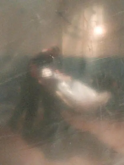 Poor gay slave choked