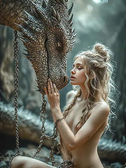 Nude Chained Damsels & Their Friends