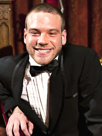 Enslaved naked guy cock