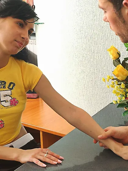 Tasty pig-tailed teen Janet