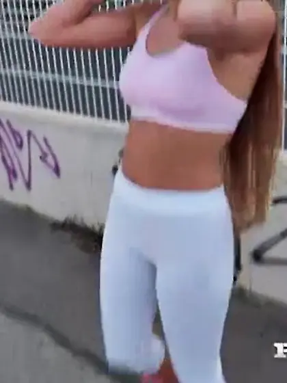 Small tits horny blonde fucked hard