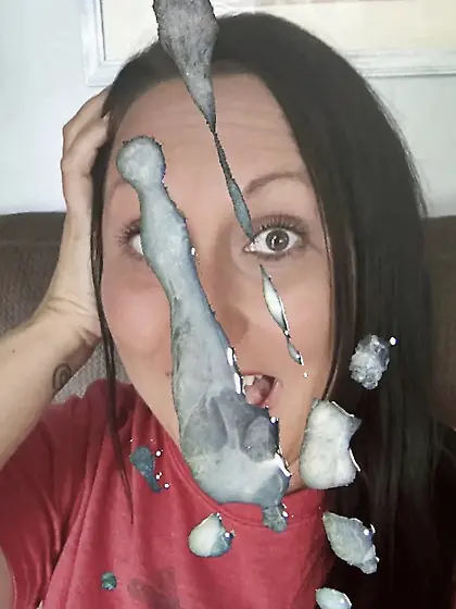 Angela takes cum and cock